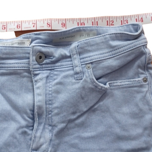 𝅺anthropologie Pilco and the Letterpress lightwash slim straight Size 27 jeans. - Picture 10 of 13